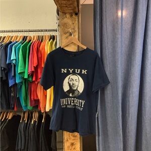 Vintage Nyuk University Navy Graphic T-Shirt